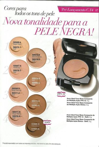 Ideal face base compacta de mul.ação-bege médio